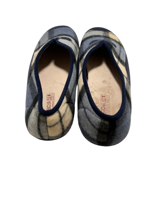 Zapatilla De Casa Vulca Bicha 4671 Cuadros Marino