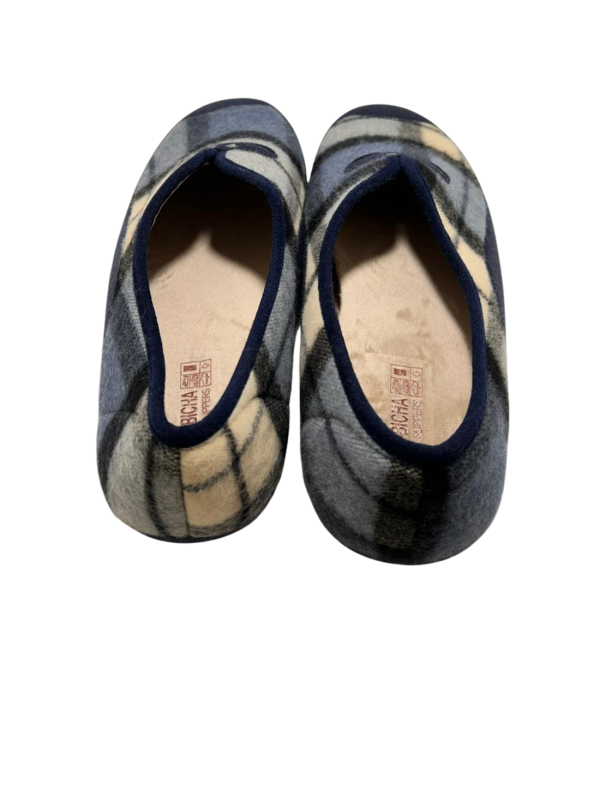 Zapatilla De Casa Vulca Bicha 4671 Cuadros Marino