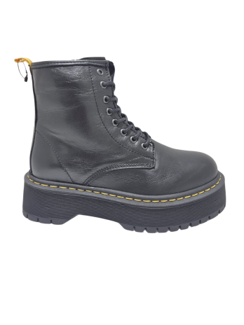 Bota Militar Plataforma Drakart Akita Negro