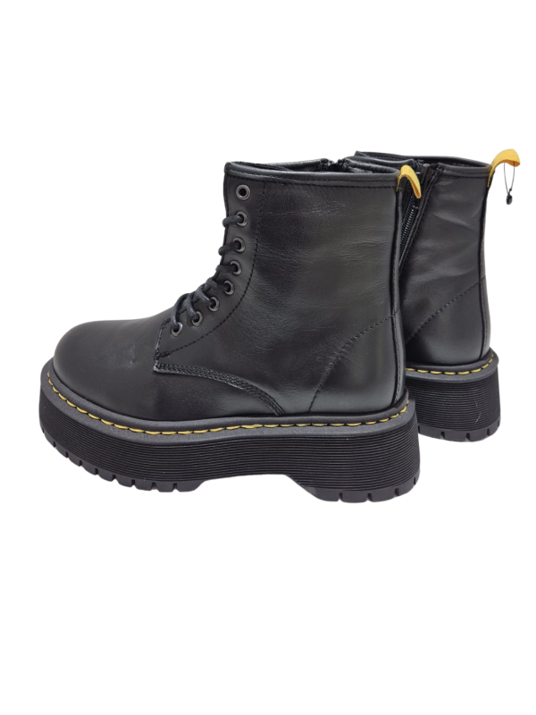 Bota Militar Plataforma Drakart Akita Negro