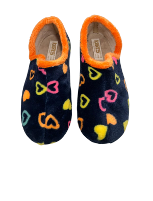 Zapatilla Casa Koki's 4-1446 Corazones Marino