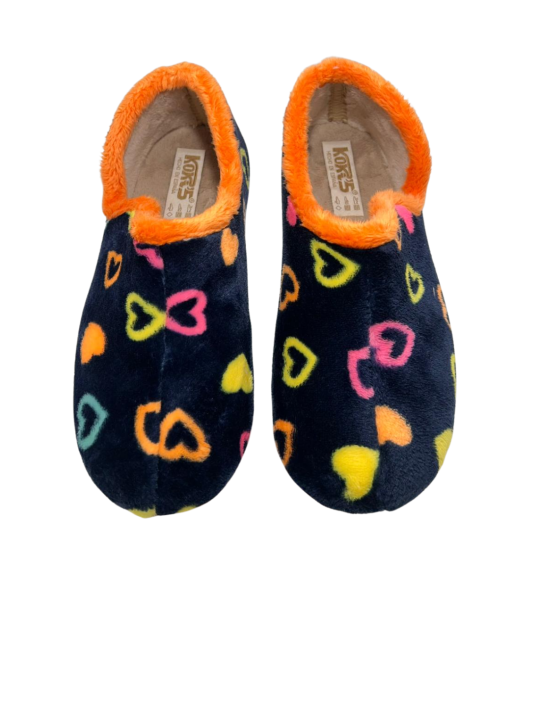 Zapatilla Casa Koki's 4-1446 Corazones Marino