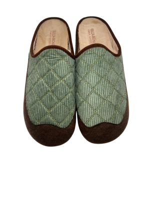 Zapatilla De Casa Vulca Bicha 867 Pana Verde