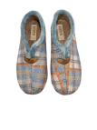 Zapatilla Casa Koki's  5-1511 Cuadros Celeste