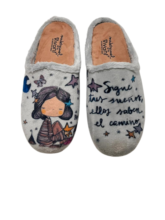 Zapatilla Casa Vivant 242445 Sueños Gris