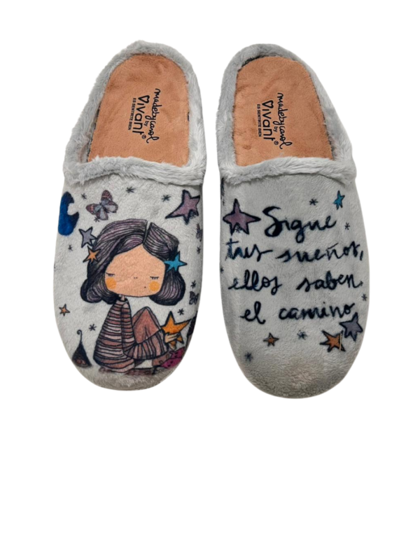 Zapatilla Casa Vivant 242445 Sueños Gris