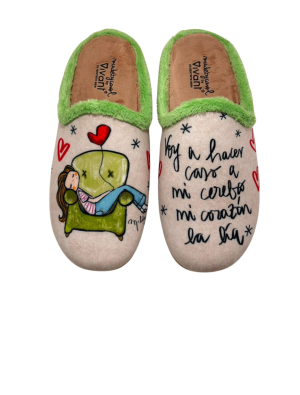 Zapatilla Casa Vivant 252007 Corazón Beige