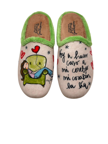 Zapatilla Casa Vivant 252007 Corazón Beige