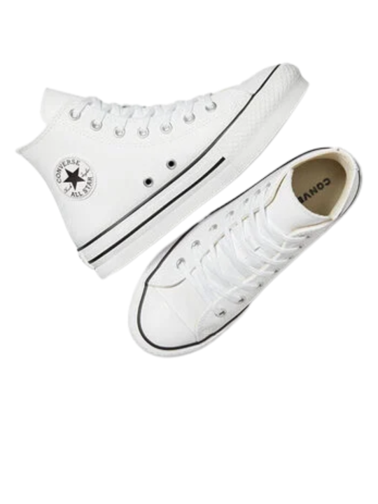 Converse Chuck Taylor All Star Lift Platform Leather A01016C Blanca (29-35)