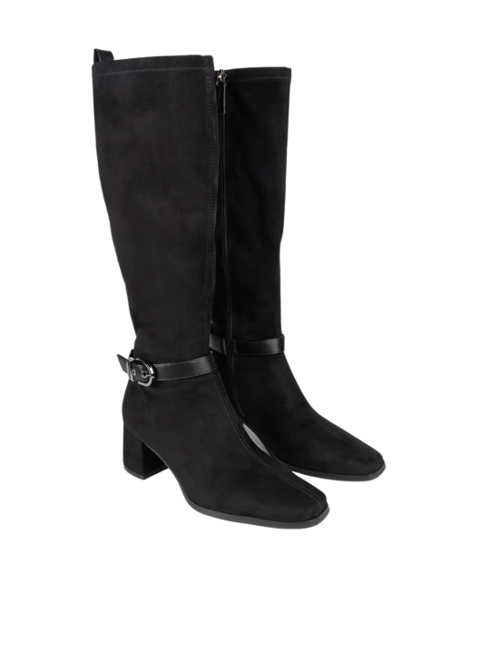 Bota Alta Popa Flare Negro