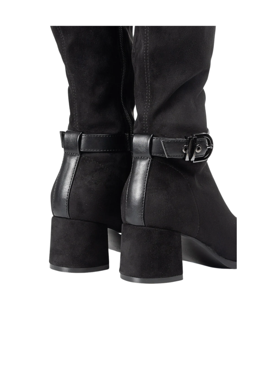 Bota Alta Popa Flare Negro