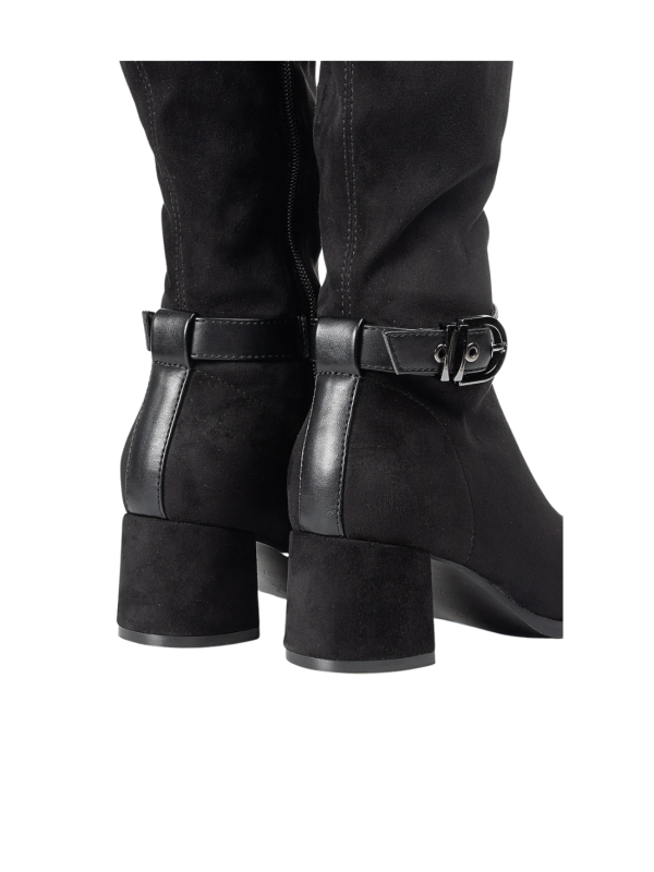 Bota Alta Popa Flare Negro