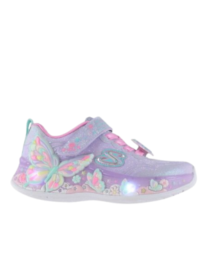 Deportivo Luces Skechers Mariposa 303065L Lavanda