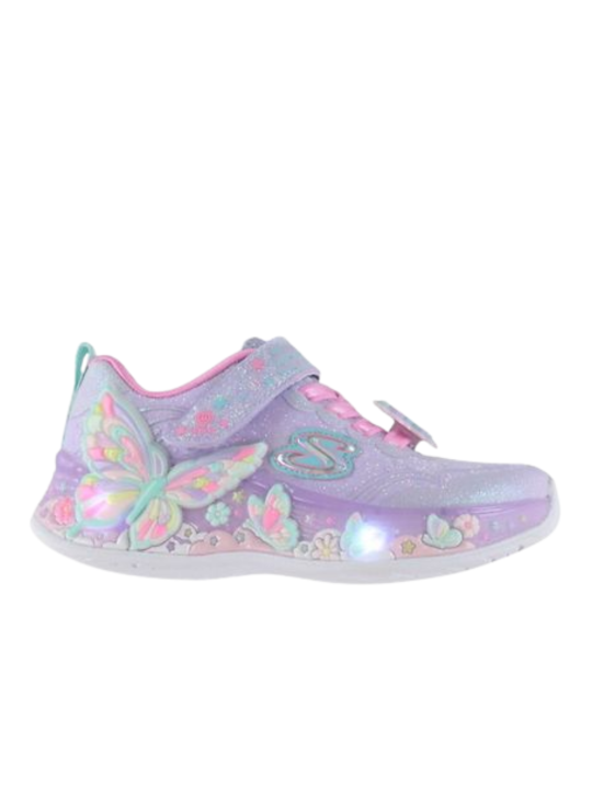 Deportivo Luces Skechers Mariposa 303065L Lavanda
