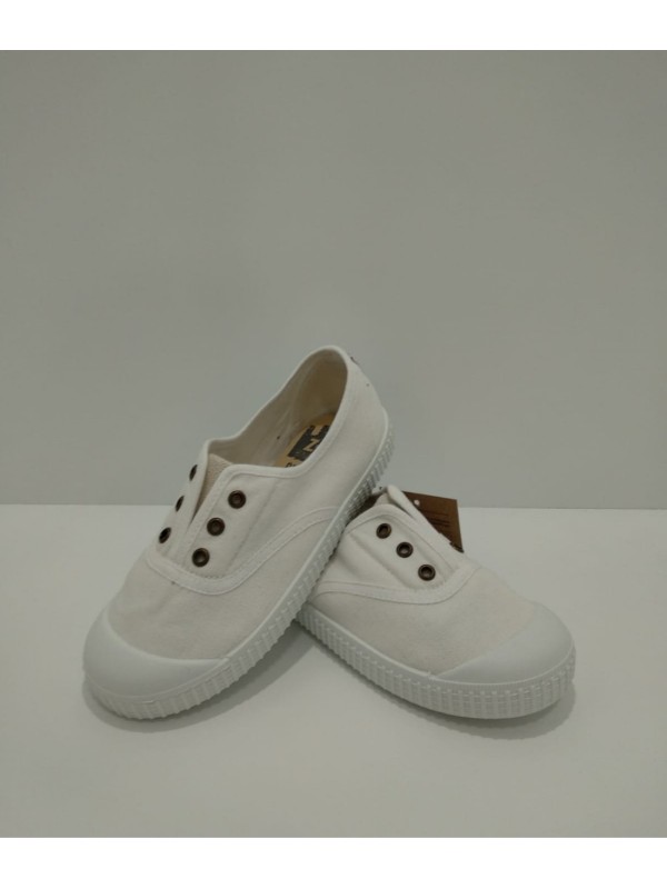 Zapatilla Lona Zapy L30401 Blanca