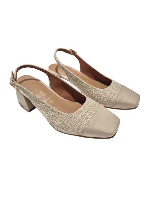 Zapato Tacón Daniela Vega 2383N Chanel Beige