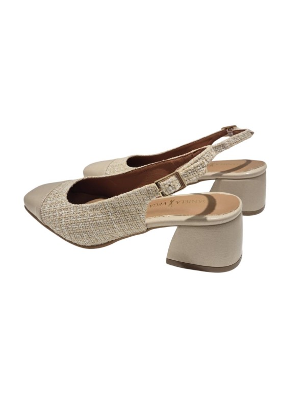 Zapato Tacón Daniela Vega 2383N Chanel Beige