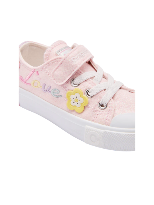 Zapatilla Conguitos Glitter FLowers 264046 Rosa