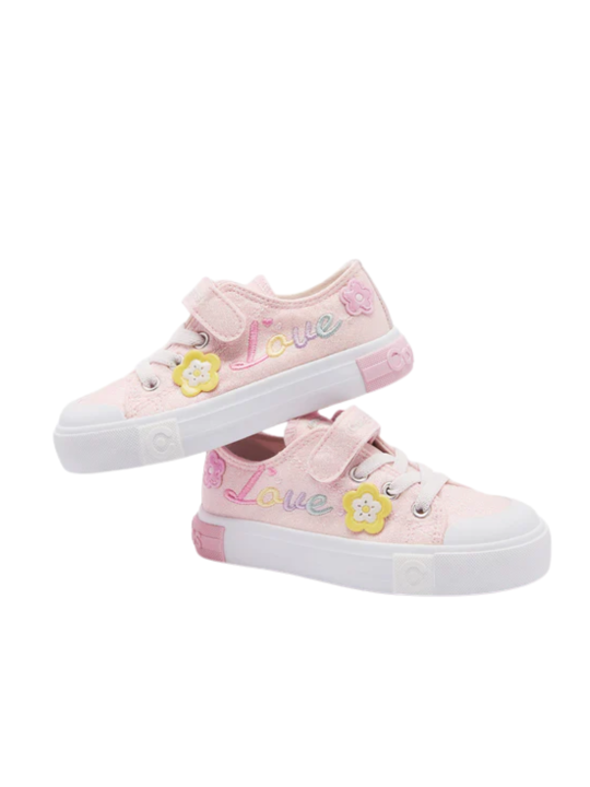 Zapatilla Conguitos Glitter Flowers 127029 Rosa