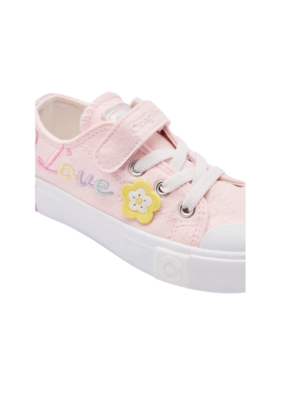 Zapatilla Conguitos Glitter Flowers 127029 Rosa