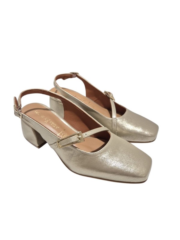 Zapato Tacón Daniela Vega 2788N Platino