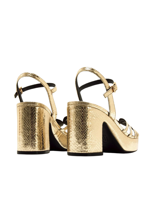 Sandalia Tacón Mustang 56646 Oro