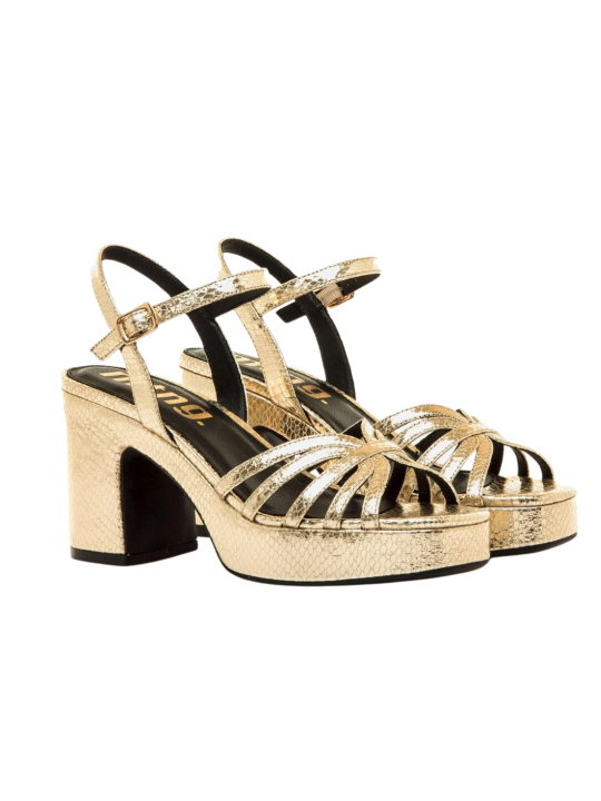 Sandalia Tacón Mustang 56646 Oro