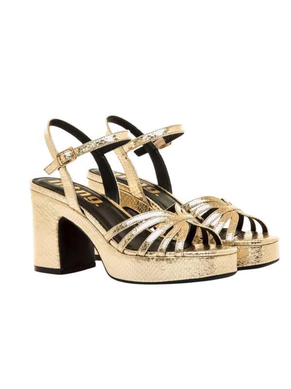 Sandalia Tacón Mustang 56646 Oro