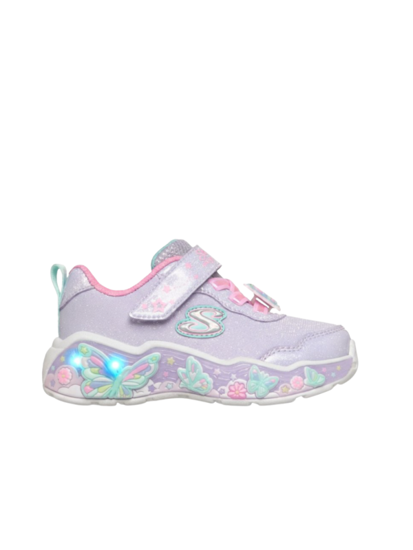 Deportivo Luces Skechers Mariposa 303066N Lavanda