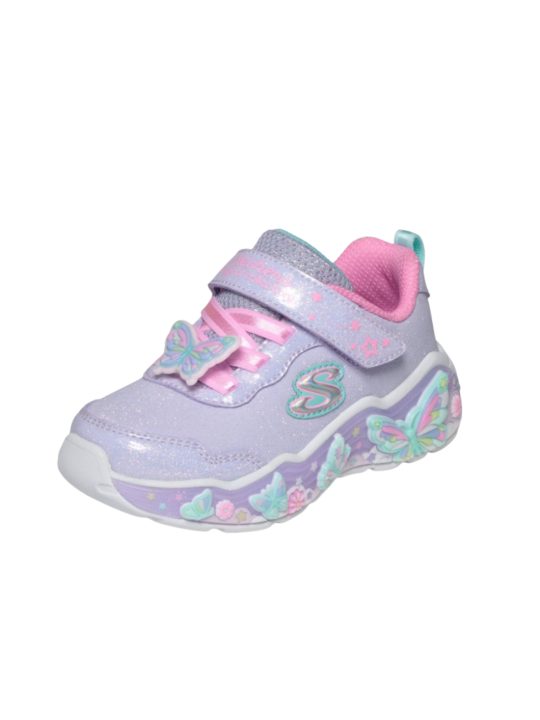 Deportivo Luces Skechers Mariposa 303066N Lavanda