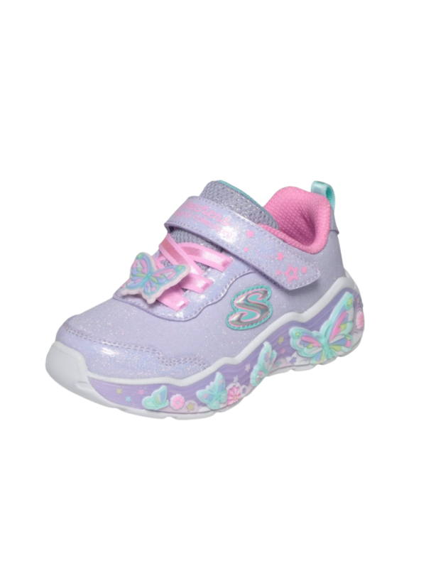 Deportivo Luces Skechers Mariposa 303066N Lavanda