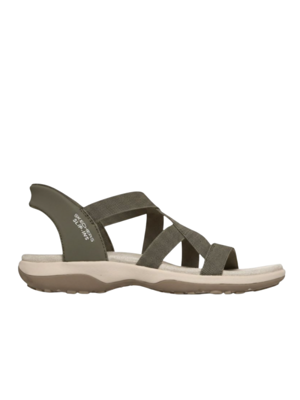 Sandalia Skechers Slip-Ins Reggae Slim 163460 Oliva