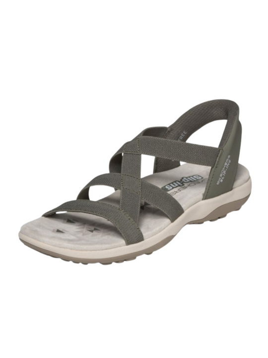 Sandalia Skechers Slip-Ins Reggae Slim 163460 Oliva