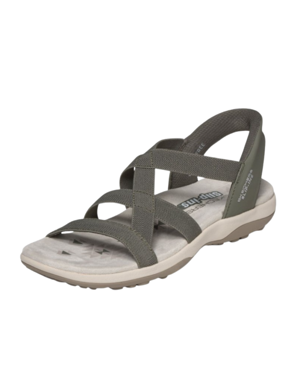 Sandalia Skechers Slip-Ins Reggae Slim 163460 Oliva
