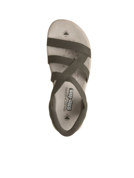 Sandalia Skechers Slip-Ins Reggae Slim 163460 Oliva