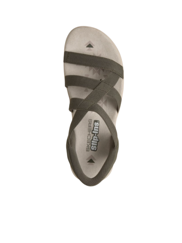 Sandalia Skechers Slip-Ins Reggae Slim 163460 Oliva