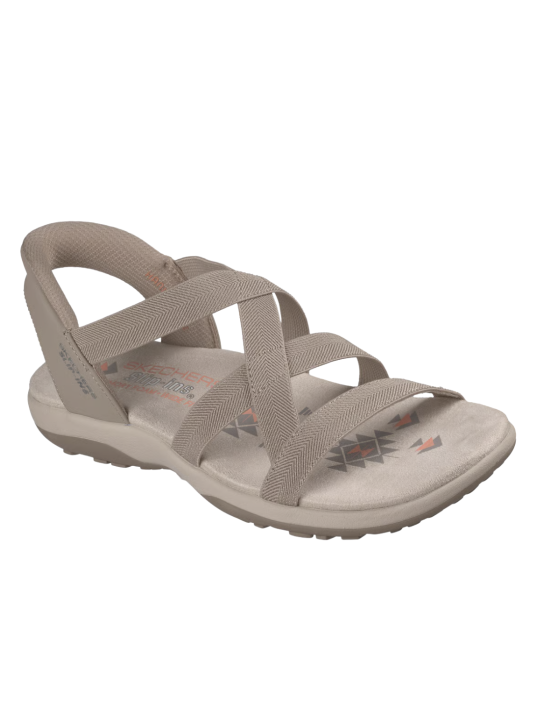 Sandalia Skechers Slip-Ins Reggae Slim 163460 Taupe