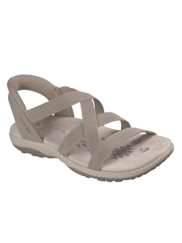 Sandalia Skechers Slip-Ins Reggae Slim 163460 Taupe