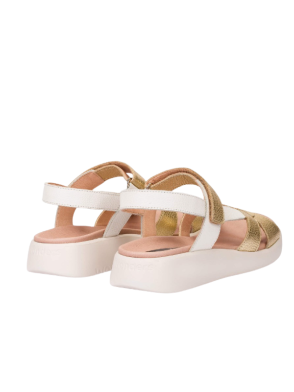 Sandalia Wonders Mar C-6552 Oro