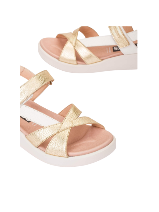 Sandalia Wonders Mar C-6552 Oro