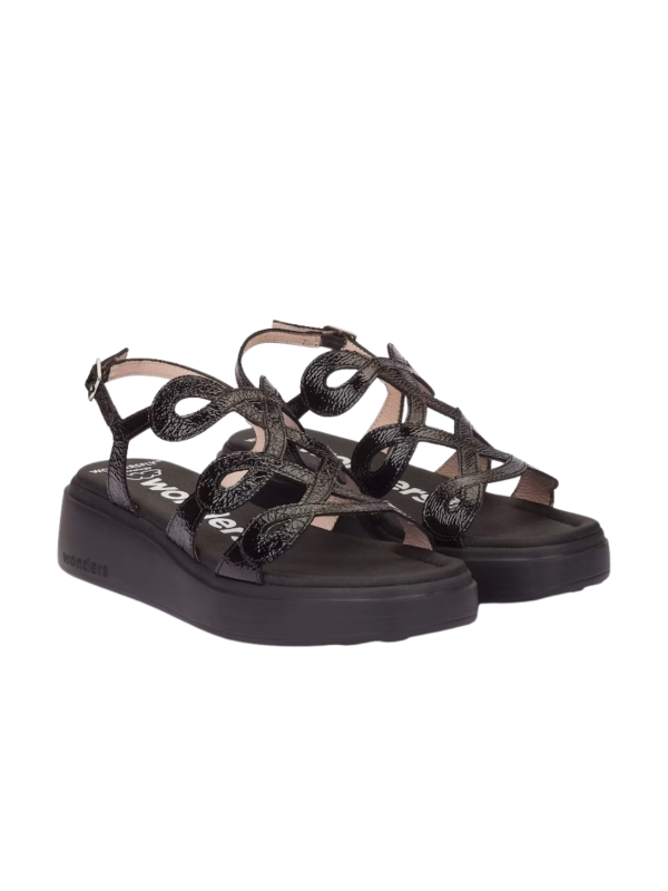 Sandalia Wonders Heaven A-4503 Negro