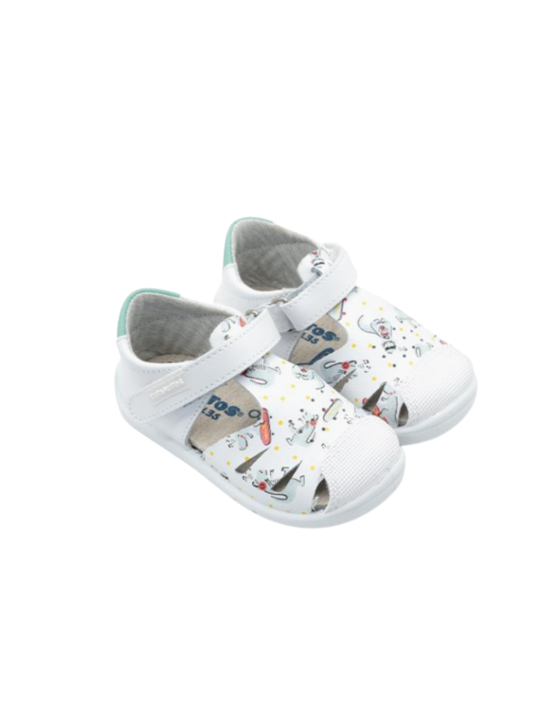 Sandalia Respetuosa Titanitos L500 Patinete Blanco