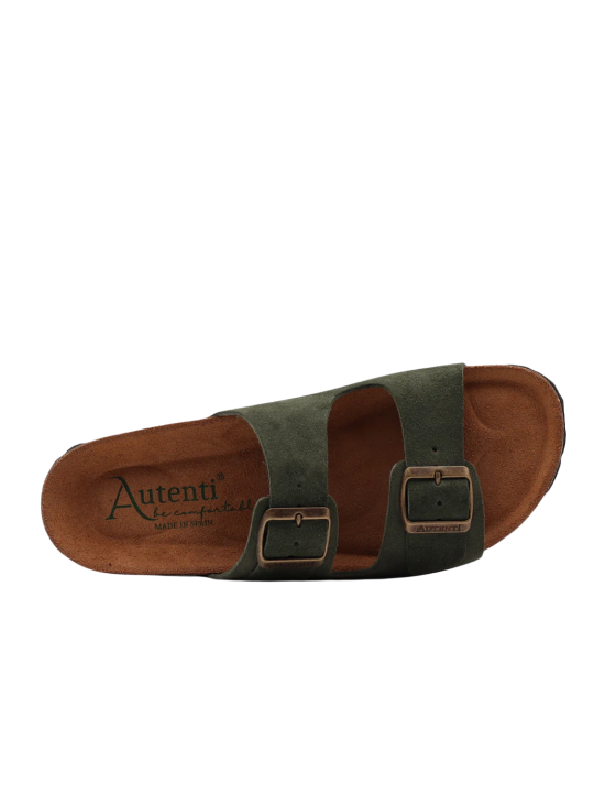 Sandalia Bio Autenti 3195 Serraje Verde Pino