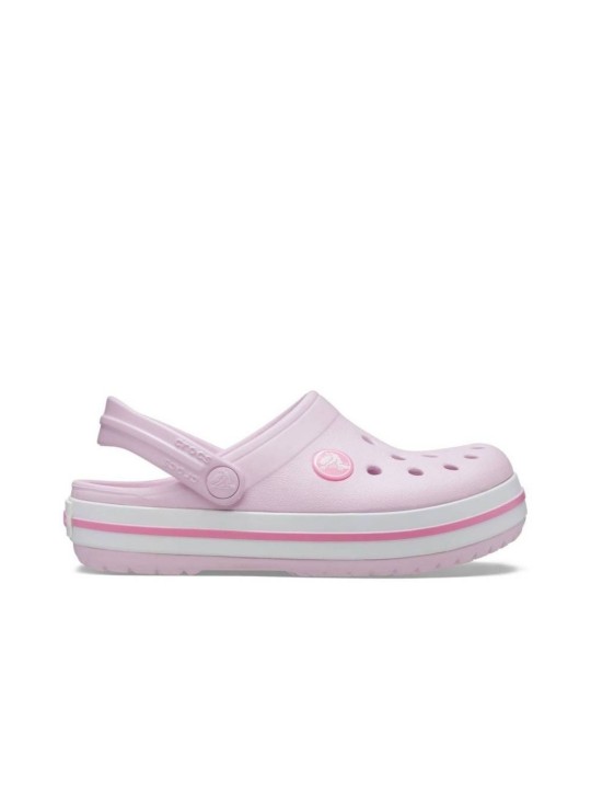 Zueco Crocs Crocband Clog T Ballerina Pink