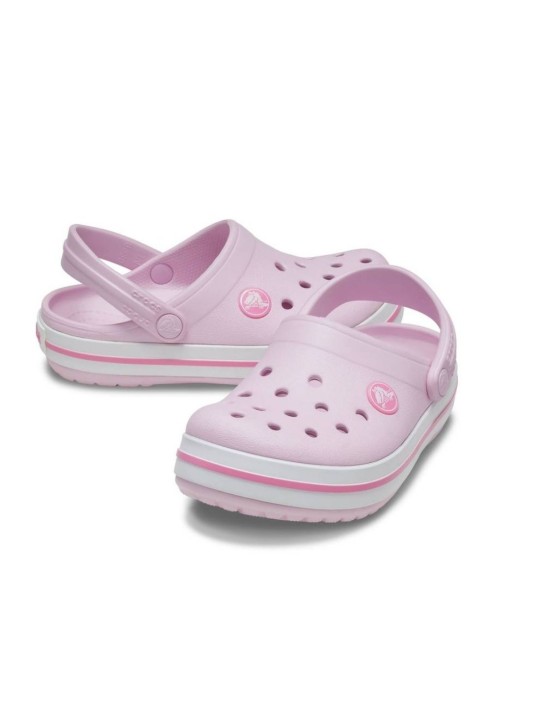 Zueco Crocs Crocband Clog T Ballerina Pink
