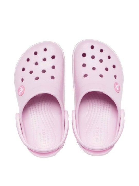 Zueco Crocs Crocband Clog T Ballerina Pink