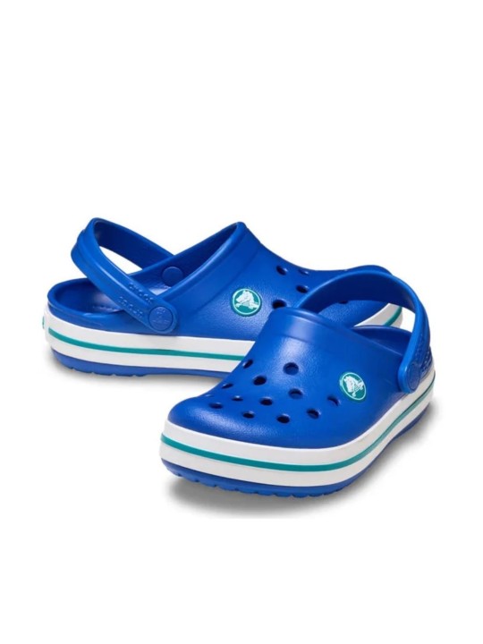 Zueco Crocs Crocband Clog K Blue Bolt Turbo Teal