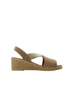 Sandalia Cuña Kaola 1120 Beige