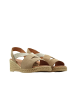 Sandalia Cuña Kaola 1120 Beige