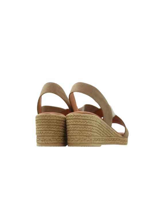 Sandalia Cuña Kaola 1120 Beige